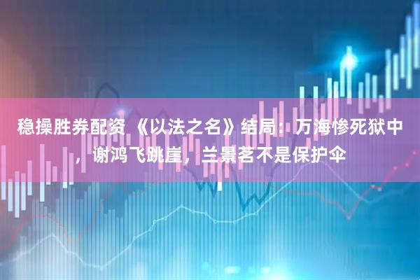 稳操胜券配资 《以法之名》结局：万海惨死狱中，谢鸿飞跳崖，兰景茗不是保护伞